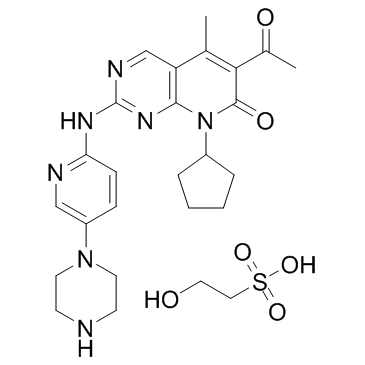 Palbociclib isethionate结构式