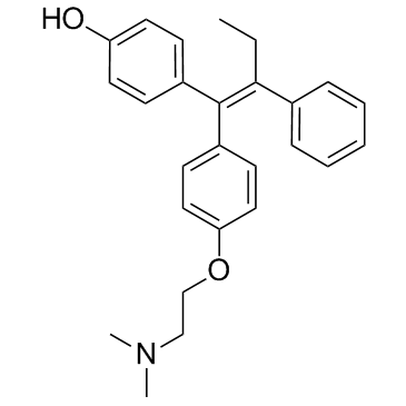 4-Hydroxytamoxifen结构式