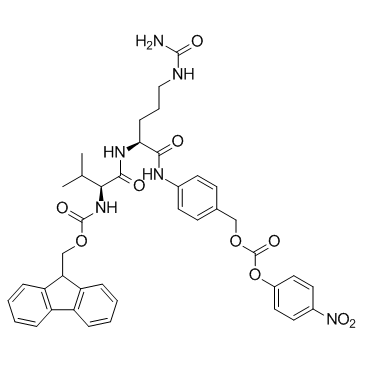 Fmoc-Val-Cit-PAB-PNP结构式