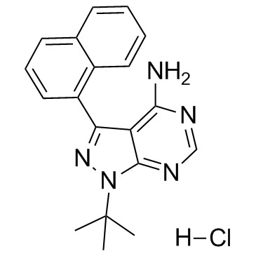 1-Naphthyl PP1 hydrochloride结构式