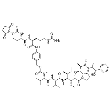 SuO-Val-Cit-PAB-MMAE结构式