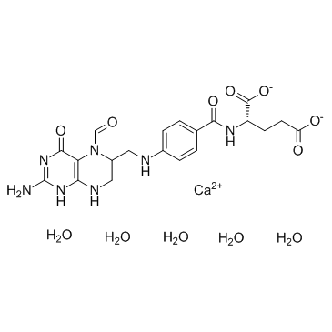 Folinic acid calcium salt pentahydrate结构式