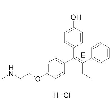 Endoxifen E-isomer hydrochloride结构式