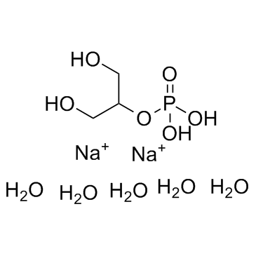 β-Glycerol phosphate disodium salt pentahydrate结构式