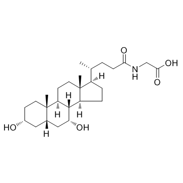 Glycochenodeoxycholic acid结构式