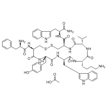 Vapreotide acetate结构式