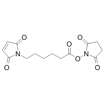 6-Maleimidohexanoic acid N-hydroxysuccinimide ester结构式