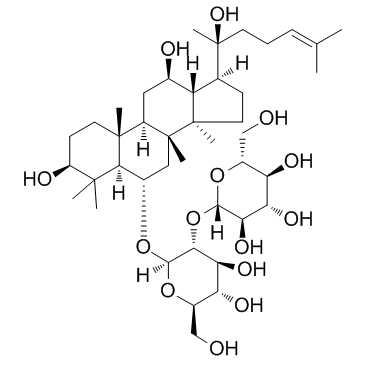 Ginsenoside Rf结构式