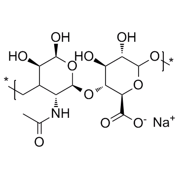 Hyaluronic acid sodium salt结构式