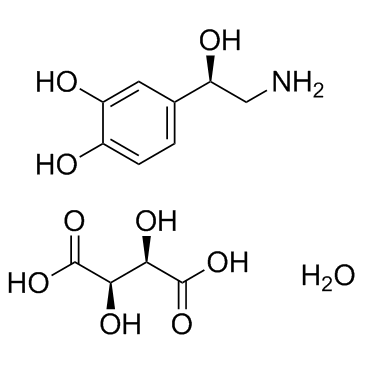 Norepinephrine bitartrate monohydrate结构式