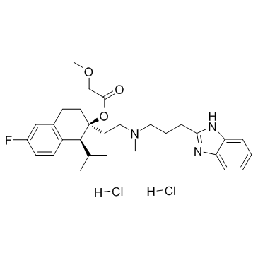 Mibefradil dihydrochloride结构式