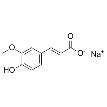 Ferulic acid sodium结构式