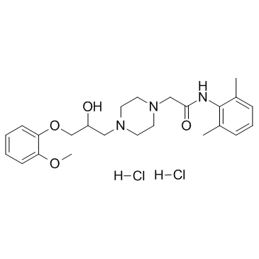 Ranolazine dihydrochloride结构式