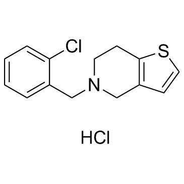 Ticlopidine hydrochloride结构式