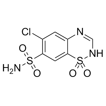 Chlorothiazide结构式