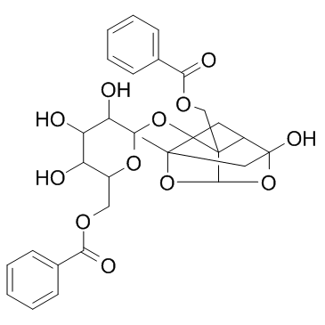 Benzoylpaeoniflorin结构式