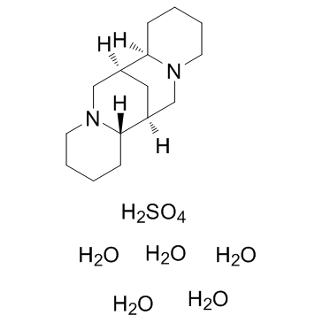 (-)-Sparteine sulfate pentahydrate结构式