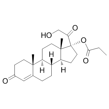 Cortexolone 17 alpha-propionate结构式