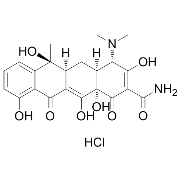 Tetracycline hydrochloride结构式