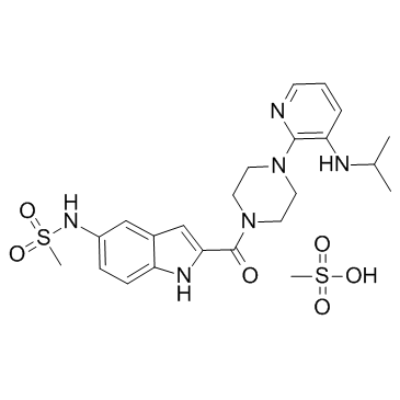 Delavirdine mesylate结构式