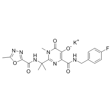 Raltegravir potassium salt结构式