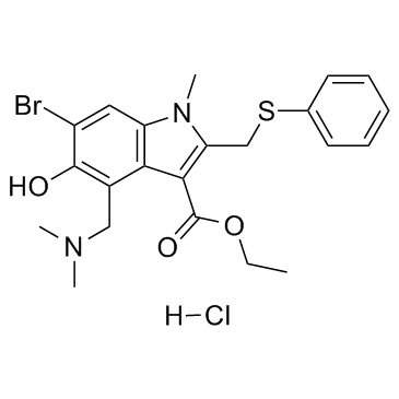 Arbidol hydrochloride结构式