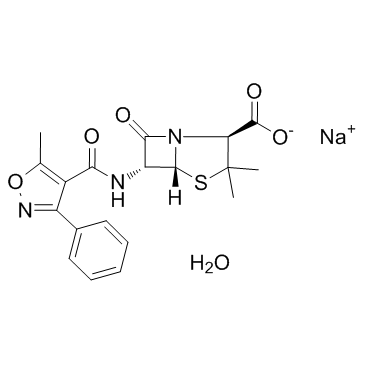 Oxacillin sodium monohydrate结构式