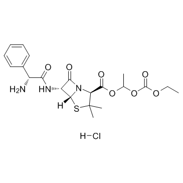 Bacampicillin hydrochloride结构式