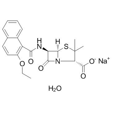 Nafcillin sodium monohydrate结构式