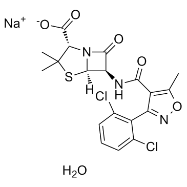 Dicloxacillin Sodium hydrate结构式