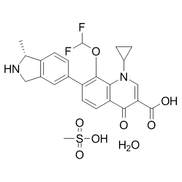 Garenoxacin Mesylate hydrate结构式