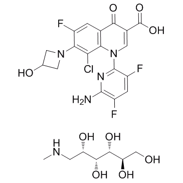 Delafloxacin meglumine结构式