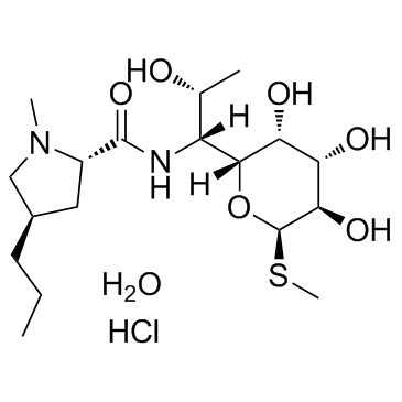 Lincomycin hydrochloride hydrate结构式