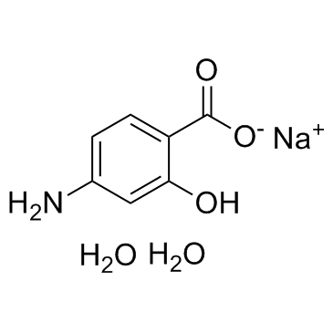 p-Aminosalicylic acid sodium salt dihydrate结构式