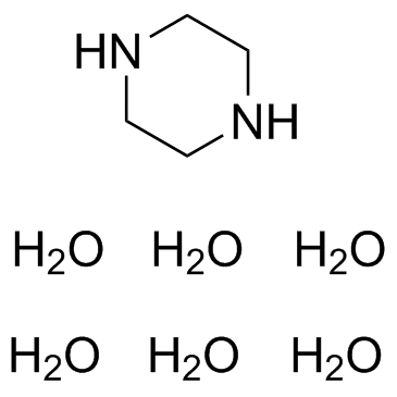 Piperazine hexahydrate结构式