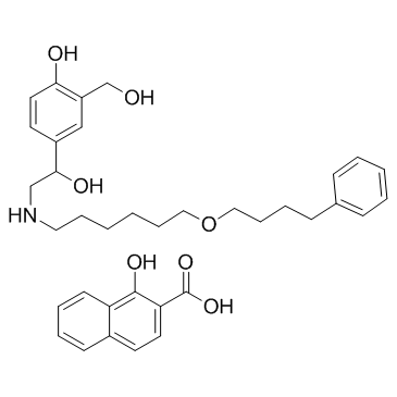 Salmeterol xinafoate结构式