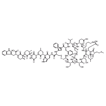 Endothelin 1 swine, human结构式