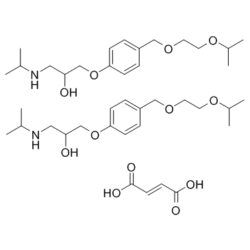 (±)-Bisoprolol (hemifumarate)结构式