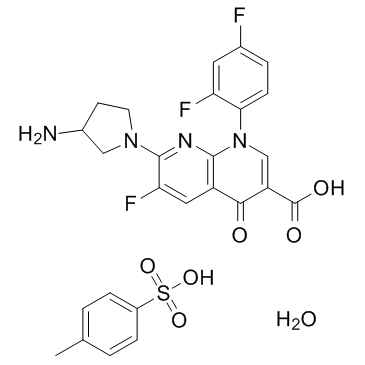 Tosufloxacin tosylate hydrate结构式