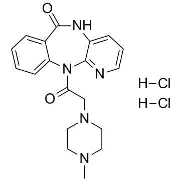 Pirenzepine dihydrochloride结构式