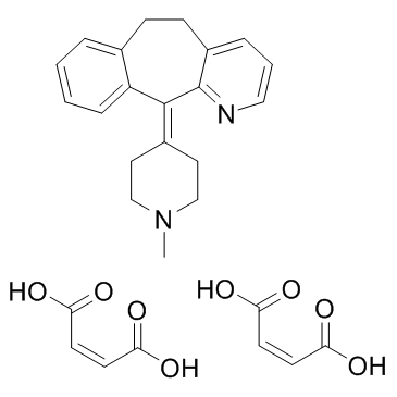 Azatadine dimaleate结构式