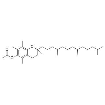 DL-α-Tocopherol acetate结构式