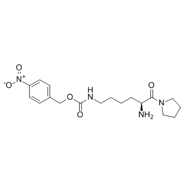 H-Lys(4-nitro-Z)-pyrrolidide结构式