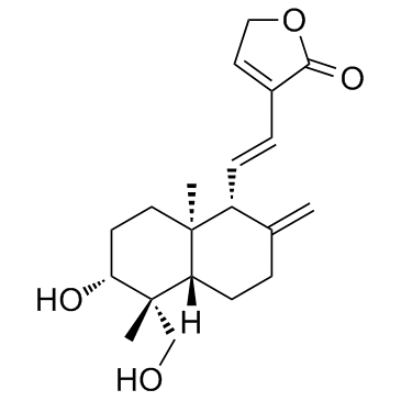 14-Deoxy-11,12-didehydroandrographolide结构式