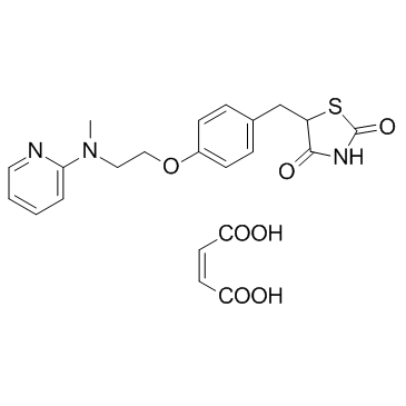 Rosiglitazone maleate结构式