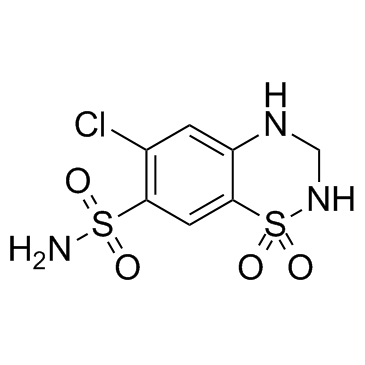 Hydrochlorothiazide结构式