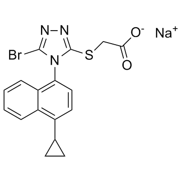 Lesinurad sodium结构式