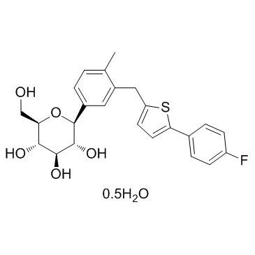 Canagliflozin hemihydrate结构式