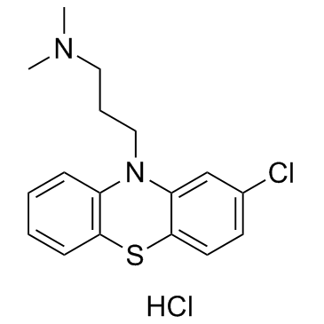 Chlorpromazine hydrochloride结构式