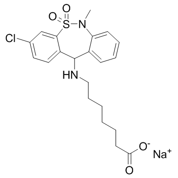 Tianeptine sodium salt结构式